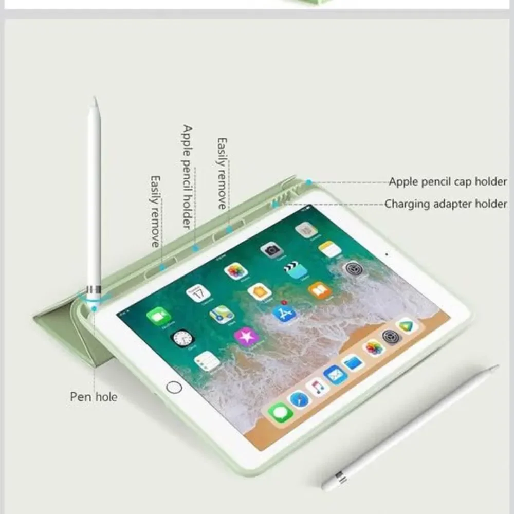 Case for iPad 6th/5th Generation Cases 9.7 inch 2018/2017 with Pencil Holder, Sl